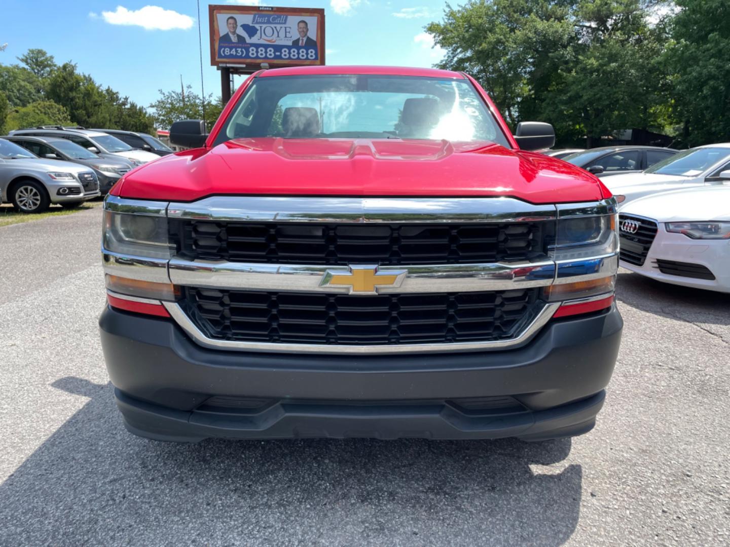 2016 RED CHEVROLET SILVERADO 1500 WORK TRUCK (1GCNCNEH4GZ) with an 4.3L engine, Automatic transmission, located at 5103 Dorchester Rd., Charleston, SC, 29418-5607, (843) 767-1122, 36.245171, -115.228050 - Local Trade-in with Easy Clean Vinyl Interior, Cold A/C, AM/FM Stereo, Power Locks, Bed Liner. Certified One Owner!! Located at New Life Auto Sales! 2023 WINNER for Post & Courier's Charleston's Choice Pre-owned Car Dealer AND 2018-2024 Top 5 Finalist for Charleston City Paper's BEST PLACE TO BUY - Photo#2